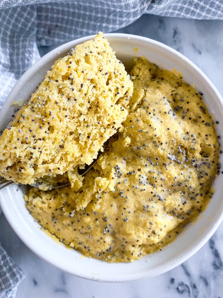 Lemon Poppyseed Mug Cake Winnie's Kitchen