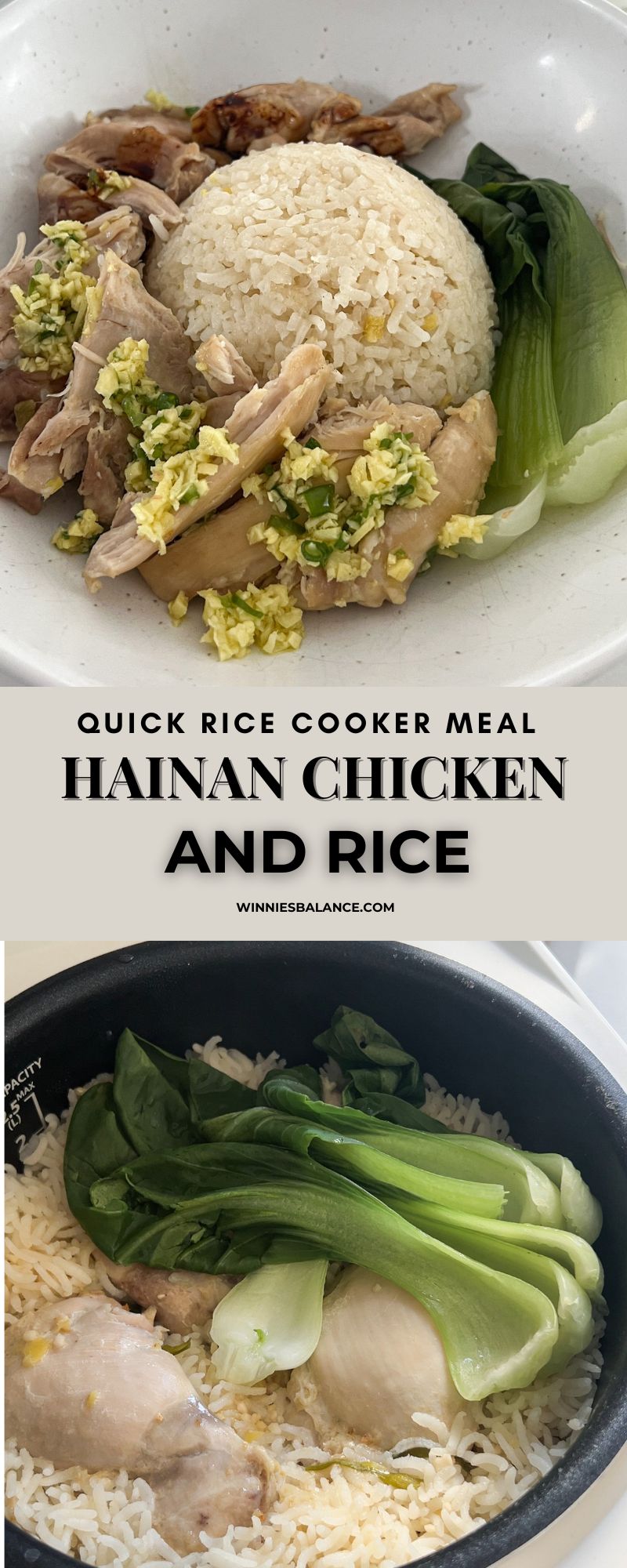 Hainan Rice Rice Cooker Rice Cooker Hainan Chicken and Rice (SO easy!) - Winnie Kison