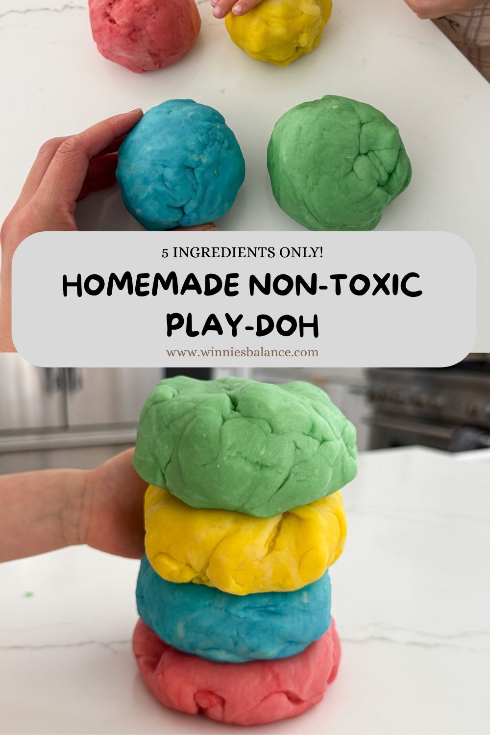 Homemade Play Dough Recipe: Soft, Non-Toxic & Easy for Toddlers ...